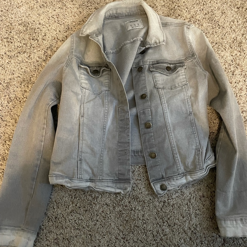 Gray denim jacket